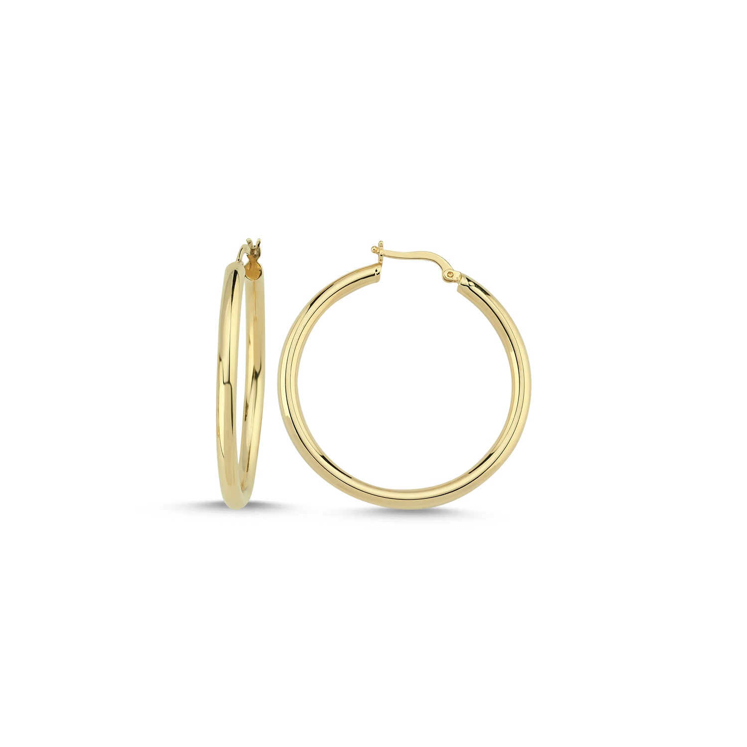 14k gold hoops