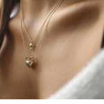 14k gold mushroom pendant