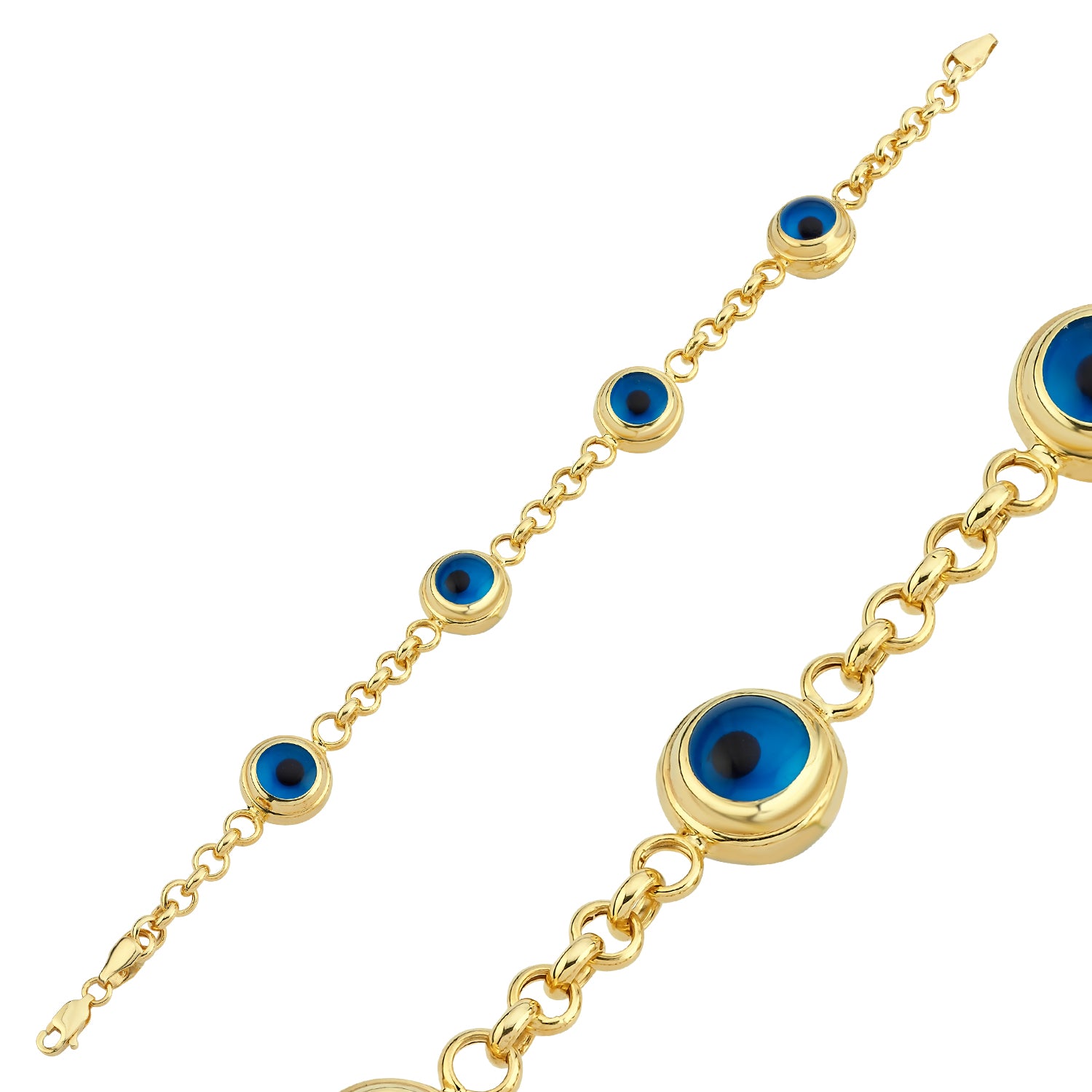 EVIL EYE BEETS GOLD BRACELET
