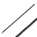 black diamond tennis necklace