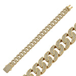 CURB LINK PAVE BRACELET