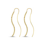 BALL BOLD YELLOW GOLD DANGLE EARRINGS