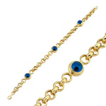 EVIL EYE BEETS GOLD BRACELET