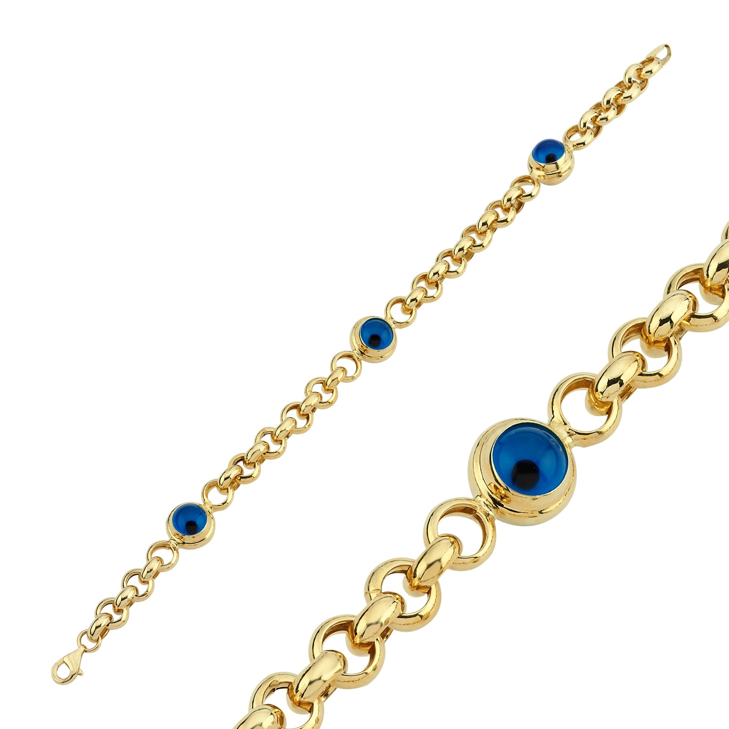EVIL EYE BEETS GOLD BRACELET