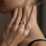 RUBY DIAMOND 14K GOLD RING