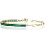 BAGUETTE EMERALD TENNIS BRACELET