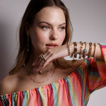 CURB LINK EVIL EYE BRACELET