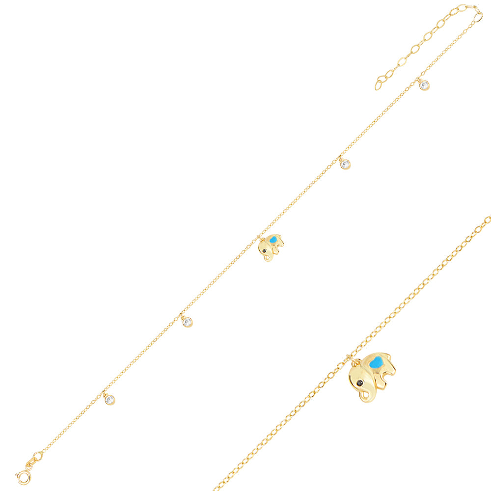 GOLD ELEPHANT ANKLET