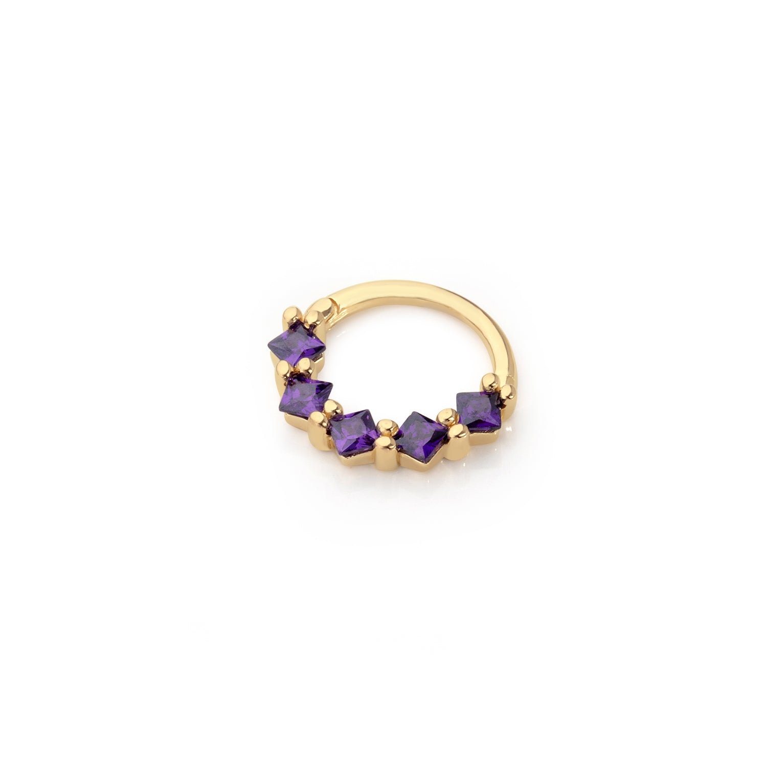 AMETHYST SEVEN STONE HELIX