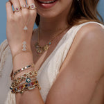 PURE GOLD RAINBOW BRACELET