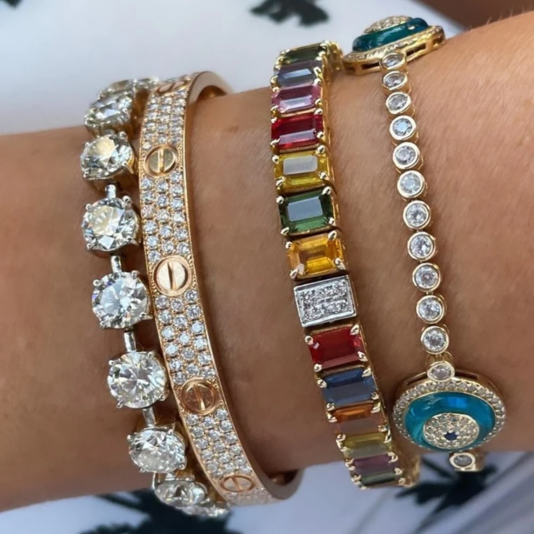 EYE DIAMOND PAVE BRACELET