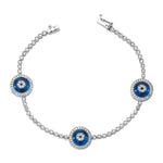 DIAMOND EVIL EYE TENNIS  BRACELET