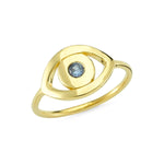 EVIL EYE BIRTH STONE RING STACK