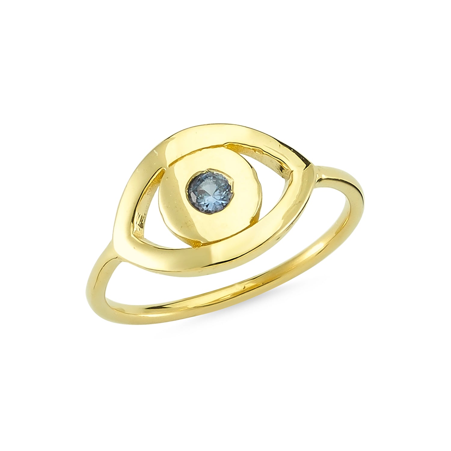 EVIL EYE BIRTH STONE RING STACK