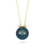 EVIL EYE MEDALLION NECKLACE
