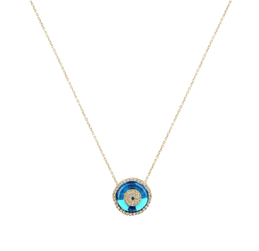 DIAMOND EVIL EYE NECKLACE