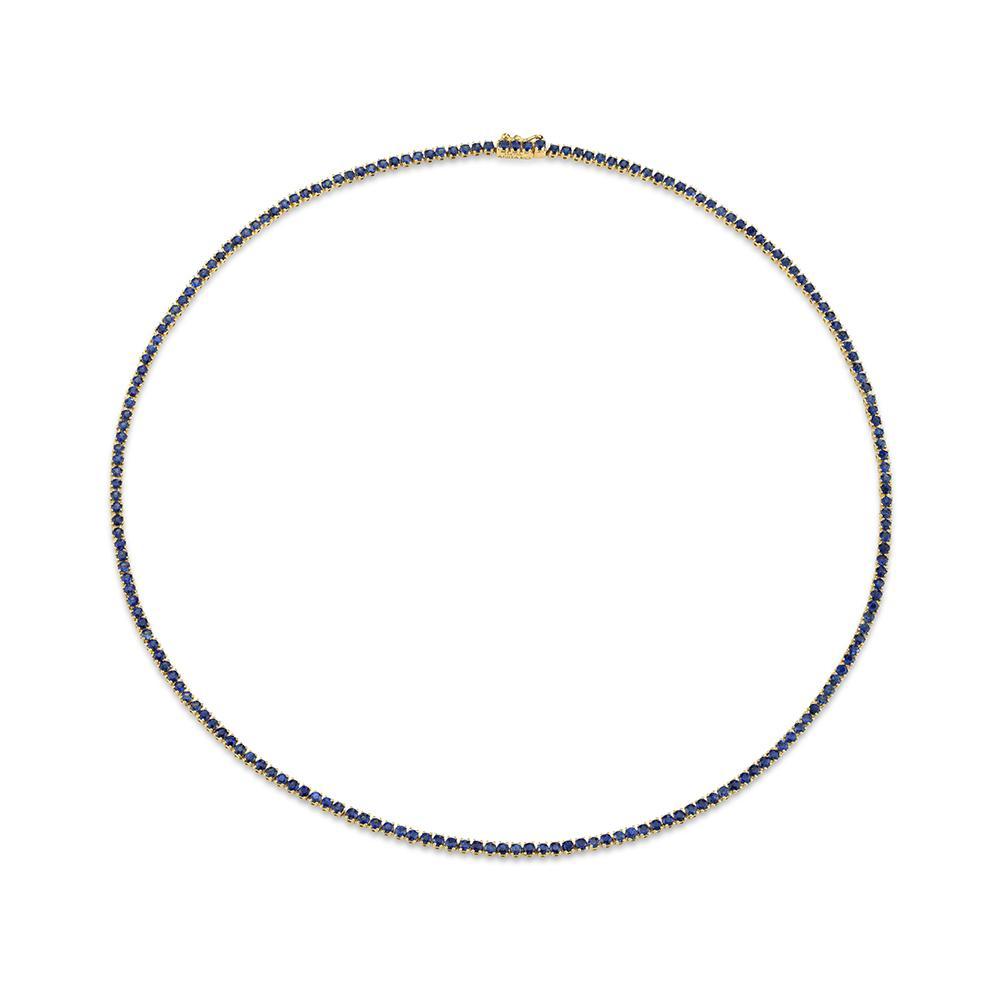 SAPPHIRE TENNIS NECKLACE CHOKER