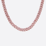 PINK SAPPHIRE LINK NECKLACE