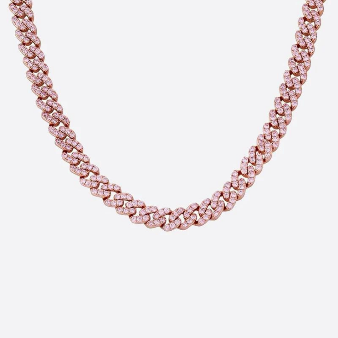 PINK SAPPHIRE LINK NECKLACE