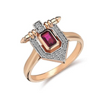 RUBY DIAMOND 14K GOLD RING