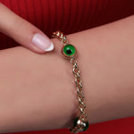 EVIL EYE BEETS GOLD BRACELET
