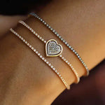 diamond AND GOLD bracelet