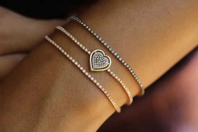 diamond AND GOLD bracelet