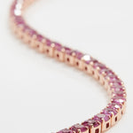 PINK SAPPHIRE CHOKER TENNIS NECKLACE