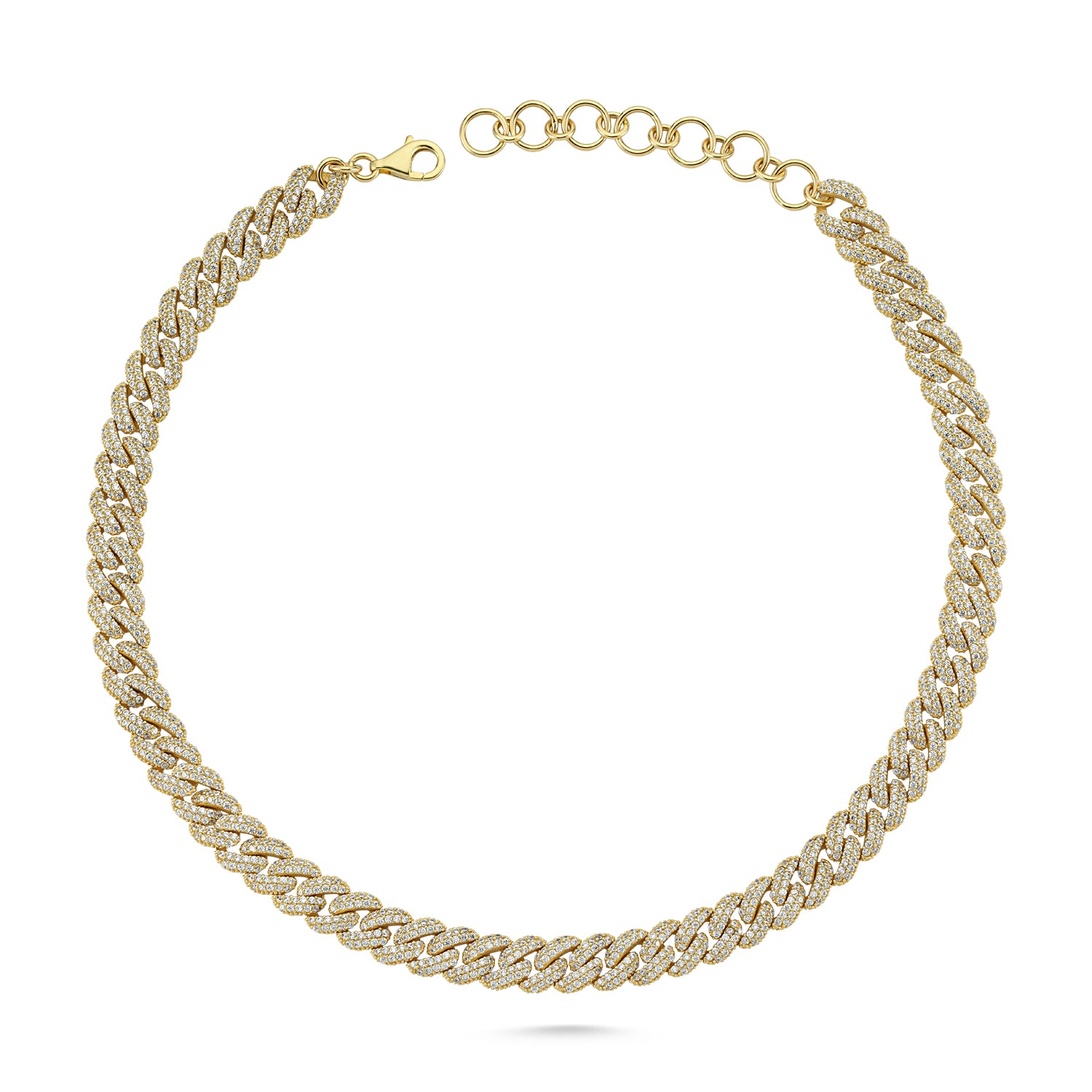 DIAMOND PAVE LINK NECKLACE