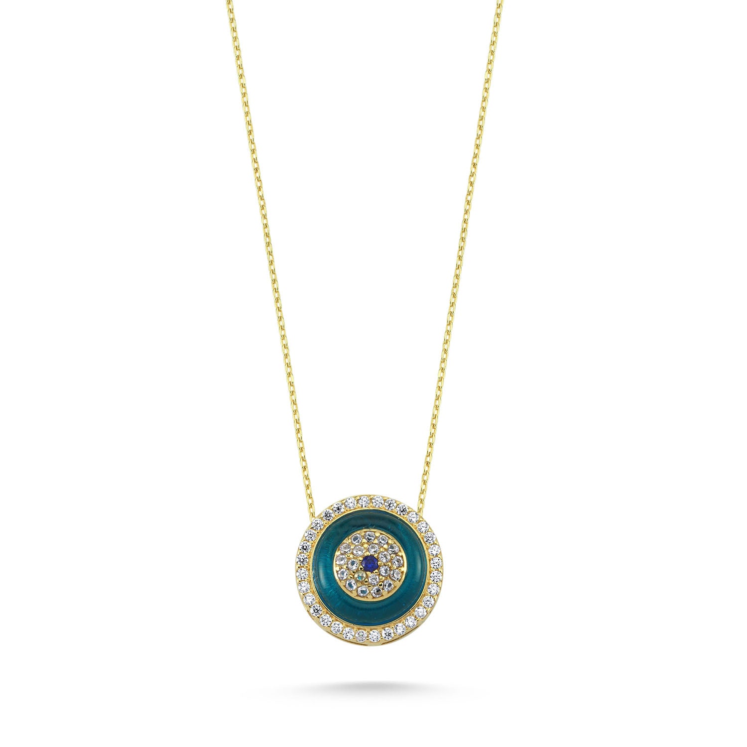 GOLD EVIL EYE NAZAR NECKLACE