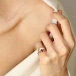RUBY DIAMOND 14K GOLD RING 